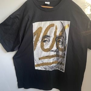 3XL 💯 Dollar Bill Black Tee New Without Tags